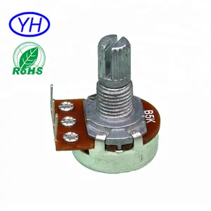 OEM 16Mm 50K B500k 5K 10K 20K 100K B103 Chiết Áp Xoay Tuyến Tính Cần Điều Khiển Trục 15Mm, 20Mm, 25Mm