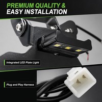 Soporte de matrícula de aluminio CNC para Kawasaki Ninja 250 400 Z250 Z300 Z400 2018-2025, kit de eliminación de guardabarros trasero (Tail Tidy)
