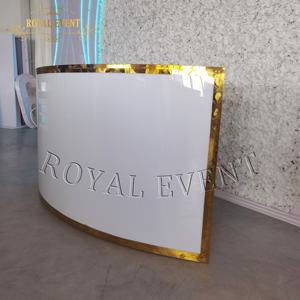 Table de comptoir extérieure <span class=keywords><strong>moins</strong></span> chère Table de bar ronde en acrylique ensemble de Tables de bar de mariage pour cocktail en or à vendre - Product Image 4