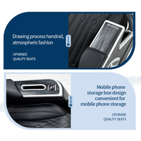 Siège passager électrique de luxe de première classe pour les voyages d'affaires, doté de fonctions de levage vertical, de massage, de ventilation et de chauffage