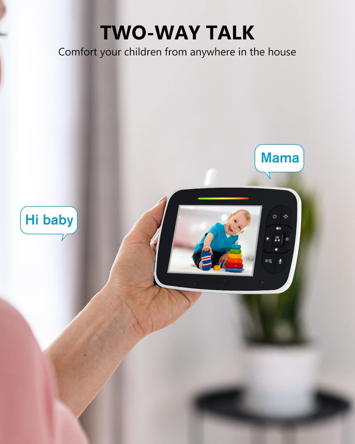 3.5inch amazon pan/tilt video cheap good quality Baby Monitor