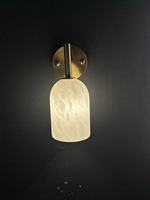 Applique murale en marbre espagnol tout cuivre Design simple Lampe suspendue pour le salon Hôtel Chez l'habitant Couloirs Escalier latéral Utilisation au chevet