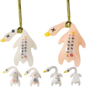 Autonomy Color Changing Roast Duck Pendant Plastic Cartoon <b>Car</b> Interior <b>Decoration</b> Ornament Rearview Mirror Swing - Product Image 3