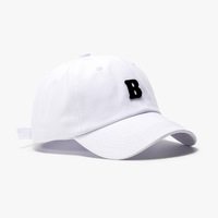Nueva llegada bordado B algodón suave deporte sombrero Retro carta bordado viajar gorra de béisbol al aire libre