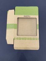 Boîte en papier kraft brun recyclé sur mesure pour smartphone, câble de données USB 3 en 1, avec fenêtre transparente