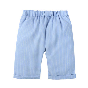 Vêtements pour tout-petits, ensembles de vêtements officiels pour bébés, ensembles de pantalons rayés pour garçons avec chemise en gros - Product Image 5