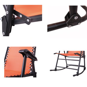 Zéro Gravité <span class=keywords><strong>Chaise</strong></span> Inclinable <span class=keywords><strong>avec</strong></span> <span class=keywords><strong>Auvent</strong></span> de Couchage Extérieur Soleil Salon Camping Plage <span class=keywords><strong>Chaise</strong></span> À Bascule pour les Loisirs - Product Image 6