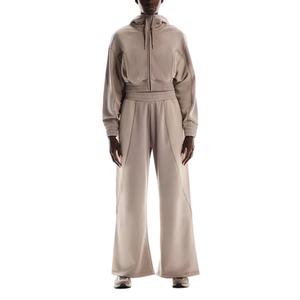 Sudadera Corta con Cierre y Cuello Alto con Logotipo Personalizado para Mujer, con Cordones Ajustables para Atuendos Deportivos Casuales - Product Image 4