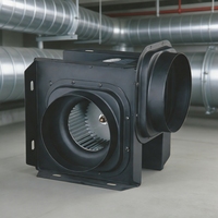 Ventilateur centrifuge métallique en ligne pour conduits, OEM ODM, roulement à billes, grand volume d'air