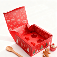 Cajas para Cupcakes Ecológicas y Reciclables, con Logotipo Personalizado, Diseño Único, Impresión a Color, Caja de Papel para Postres y Pastelería