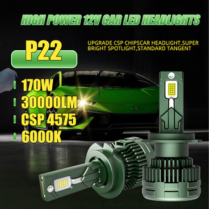 Sistemas de Iluminación Automotriz, Luces LED H11 de 170W, Bombilla LED H7 <span class=keywords><strong>CSP</strong></span> 4575, Faros Delanteros LED H1 H3 9005 9006 H4 para Automóvil - Product Image 5