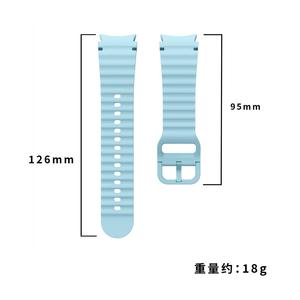 Correa de silicona para Samsung <span class=keywords><strong>Galaxy</strong></span> Watch 7 FE 6 4 Classic 5 <span class=keywords><strong>Pro</strong></span> 44mm 40mm 43mm 45mm pulsera; para <span class=keywords><strong>Galaxy</strong></span> <span class=keywords><strong>Watch6</strong></span> 7 Correa - Product Image 2