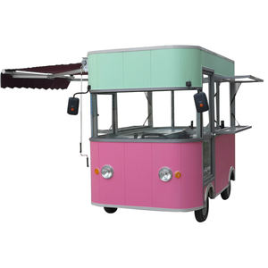 Carrito de comida móvil para restaurante, carro de comida para perros calientes - Product Image 1