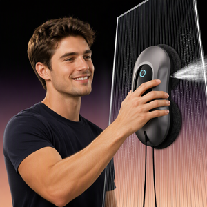 <span class=keywords><strong>Robot</strong></span> Nettoyeur de Vitres S9 Prêt à l'Expédition 3000Pa Double Buse Pulvérisation d'Eau Navigation Intelligente Entièrement Automatique Verre Sans Traces - Product Image 3
