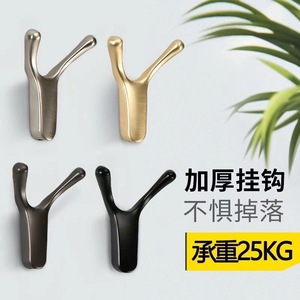 Heavy Duty Zinc Alloy Wall <b>Hooks</b> 25kg Load Capacity For Clothing Storage Behind Doors Or On Walls - Product Image 1