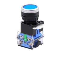 Saklar Tombol Tekan La38 10A 220v 1NO 1NC 2NO 2NC Kombinasi Momentary Push Industrial 22mm Saklar Tombol Mikro untuk Mobil/Lift