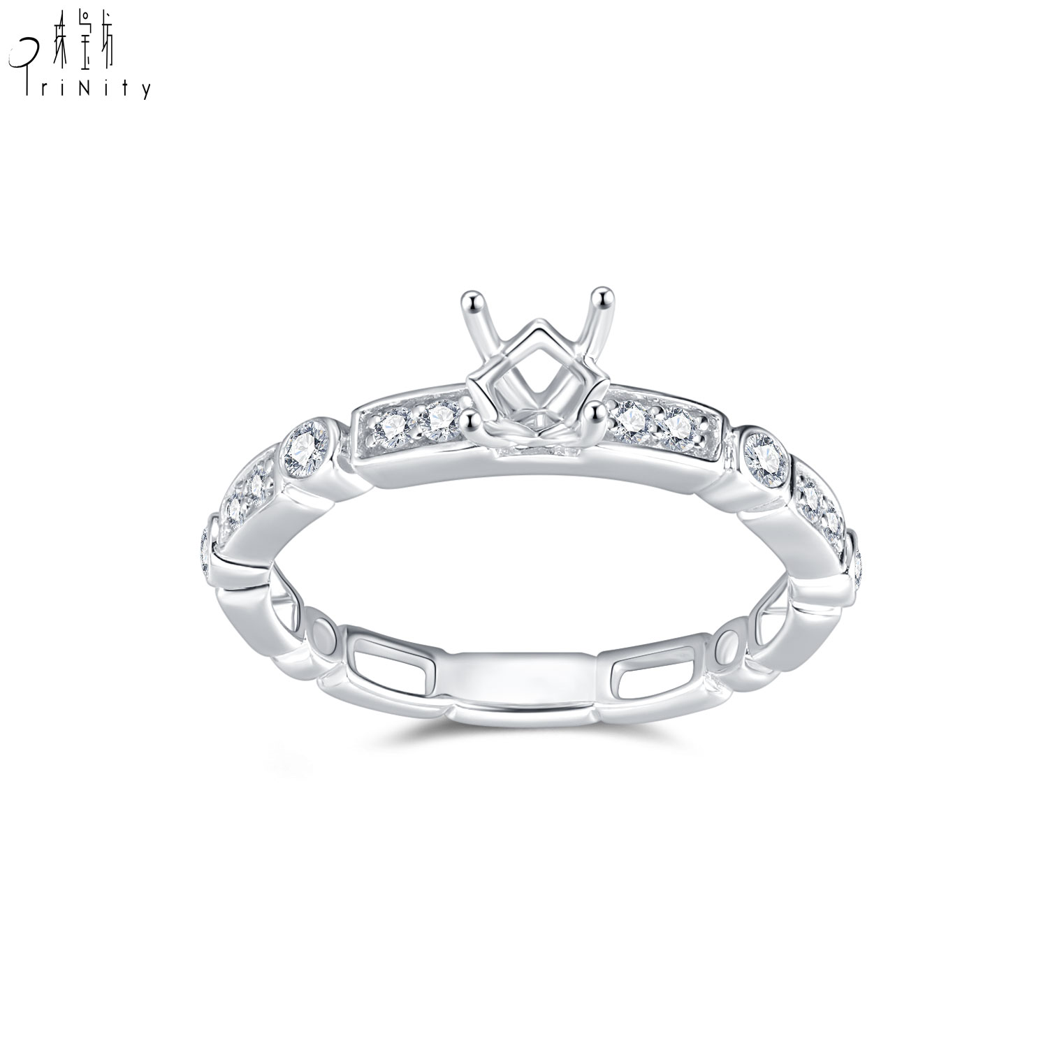 Or blanc 18K