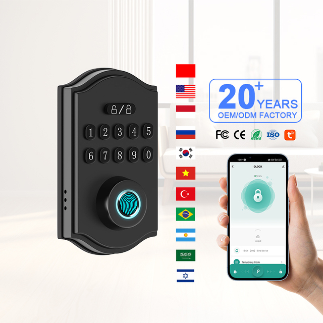 AF08 OEM/ODM Smart Fingerprint Door Lock, Digital Keyless Entry with Keypad for Hotel, Office & Apartment Use