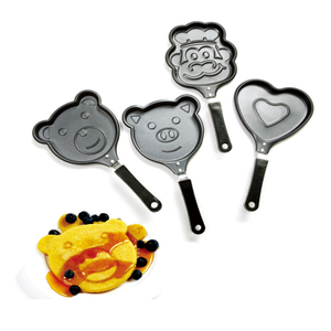 Poêle à crêpes antiadhésive <span class=keywords><strong>pour</strong></span> enfants, avec moules mignons en forme d'animaux, de cœurs et d'étoiles, mini-poêle à frire <span class=keywords><strong>pour</strong></span> crêpes, poêle antiadhésive <span class=keywords><strong>pour</strong></span> œufs et omelettes PDQ - Product Image 2