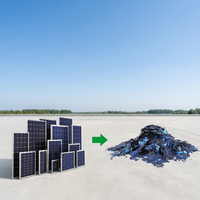 Équipement de pyrolyse de panneaux solaires entièrement automatique 50-60 pièces/h, machine de recyclage de modules photovoltaïques à haute efficacité, 99% aluminium SUNY
