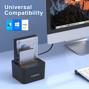 Docking Station USB 3.0 a Doppio Alloggiamento per HDD SATA da 2.5/3.5 Pollici, Custodia in Plastica, Velocità di Trasferimento 5GBps, Capacità Massima 16TB, Clonazione con Un Tocco - Product Image 5