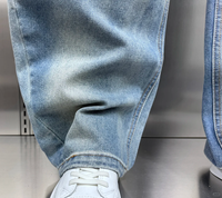 MC BUILD hommes 2025 printemps nouveau Style à la mode conception ample couteau de flexion pantalon américain haute rue Tube droit lavé jean