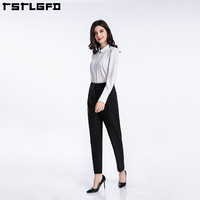 Blusa de Mujer con Cuello Mandarín de Color Sólido Personalizada, Camisa Regular de Chifón Transpirable, Antiestática y Ecológica para las Cuatro Estaciones