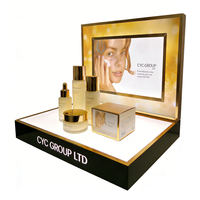Présentoir portable en acrylique pour parfums, cosmétiques et soins de la peau, présentoir de comptoir pour testeurs, étagère d'exposition, affiche LOGO personnalisée