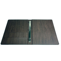 Grosir kustom kulit PU Menu klip penutup Folder disesuaikan Desktop & laci Organizer Notepad pemegang Hotel tagihan klip Case