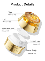 Pot cosmétique PP haut de gamme personnalisé OEM/ODM de 50 g pour emballage de beurre, soins de la peau, crème corporelle, conteneur cosmétique