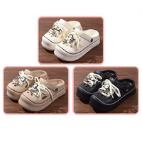 Vente chaude EVA pantoufles d'extérieur pour les femmes décontracté été plage sabots chaussures plates conception de glissière antidérapant tendance à la mode