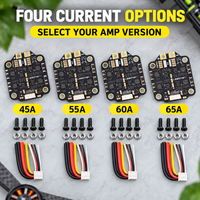 ESC Brushless 4-en-1 JHEMC RuiBet (45A/55A/60A/65A) pour Drones RC FPV Racing Quads, Ampèremètre, BLHELI_S 30.5mm M4
