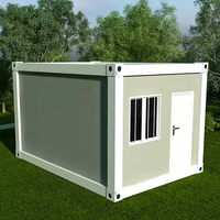 Conteneur d'expédition pliable préfabriqué modulaire de 20 pieds et 40 pieds Emballage plat mobile Café-restaurant Bar maison pour chambre salon