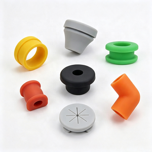 High Temperature Silicone <b>Rubber</b> Bushing Grommet Sleeve Seal Manufacturer Molding Custom Vibration Damper Automotive Industrial - Product Image 1