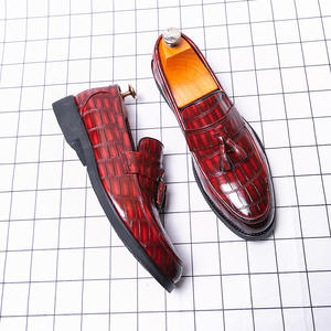 British Men's Waterproof Genuine Leather Closed Toe Shoes Oxford Handmade Wedding Formal Business Casual Anti-Slip <b>Buckle</b> <b>Straps</b> - Product Image 2