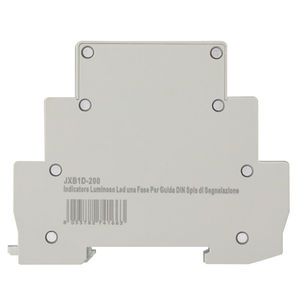 Indicatore luminoso modulare etroit con 2 fasi L1 L2 230V, occupa mezzo modulo DIN, lampada di segnalazione a LED-materiali - Product Image 3