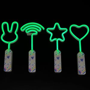 แท่งไฟเรืองแสงหลากสีรูปทรัมเป็ต แท่งไฟรูปหัวใจ LED ปรับได้ แท่งไฟรูปดาว ไฟนีออน ของเล่นปาร์ตี้สำหรับเด็กผู้หญิง แท่งไฟเรืองแสงสำหรับเด็ก - Product Image 4