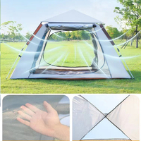 Carpa de Camping 2 en 1 con un Dormitorio, Totalmente Automática, Impermeable, de Oxford, Portátil, para Aventuras al Aire Libre