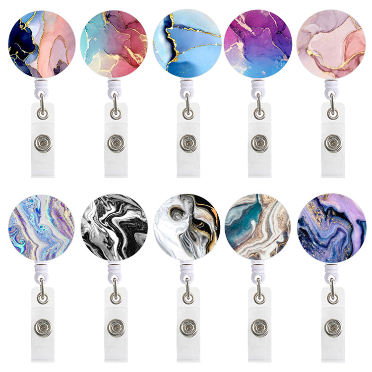 Значок-катушка для медсестер, подарок, пластиковый держатель для бейджа, выдвижной, прочный держатель для медсестры с зажимом крокодила