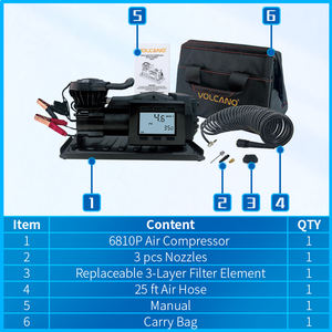 Inflador de Neumáticos Portátil VOLCANO para Camionetas, Bicicletas y Vehículos 4x4, Resistente, Modelo 2026 - Product Image 6