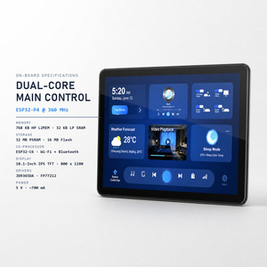 Carte de développement ESP32-P4 de 10,1 pouces avec boîtier, écran tactile capacitif IPS 800x1280, 32 Mo de PSRAM, WiFi6, BLE, <span class=keywords><strong>cam</strong></span>éra pour HMI IoT - Product Image 3