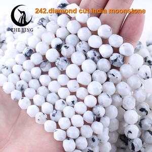Zhe Ying 8/10mm mặt kim cương cắt đá hạt đá tự nhiên đá quý lỏng mặt tăng cắt đá hạt đối với trang sức làm - Product Image 3