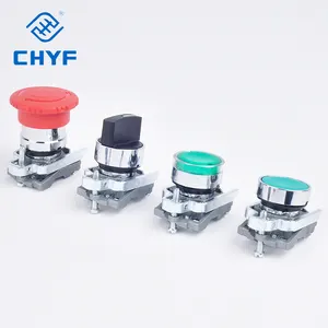 Công nghiệp push button chuyển xb4 loạt nhựa push button chuyển 19mm 22mm 25mm 30mm push button