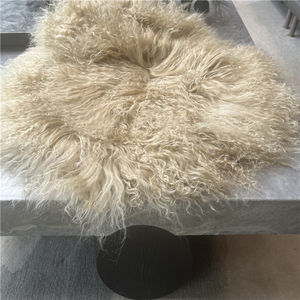 Mông Cổ da cừu dài xoăn len ném - Product Image 5