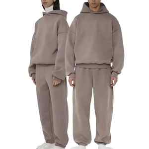 Venta al por mayor Unisex cálido de alta calidad Sudadera con capucha 400/500 GSM 100 algodón pesado tejido polar chándales - Product Image 2