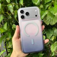 Coque de téléphone magnétique antichoc mate avec bouton IA pour iPhone 18 Pro Max et iPhone 18 Pro, avec fonction de synchronisation des couleurs