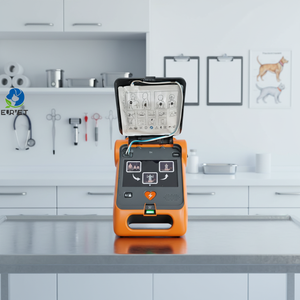Défibrillateur Moniteur <span class=keywords><strong>AED</strong></span> pour Chiens <span class=keywords><strong>EUR</strong></span> VET à Bon Prix pour Diagnostic, Soins Intensifs, Hôpital, Premiers Secours, Paddles, Équipement Vétérinaire - Product Image 1