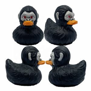 カスタム3インチゴリララバーダックバルクイエローPVCフローティングアヒルおもちゃバスビニールおもちゃゴムアヒル - Product Image 6