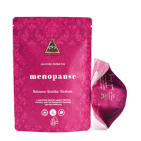 Pochette debout étanche à l'humidité de gousset de fond imprimé personnalisé Sacs d'emballage de thé vides amincissants à base de plantes en aluminium avec fermeture éclair