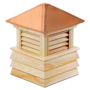 Décorations de maison personnalisées <span class=keywords><strong>Coupole</strong></span> carrée en bois avec toit en cuivre résistant à l'eau pour l'extérieur - Product Image 1
